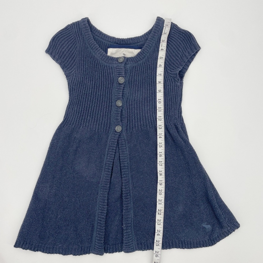 VTG Abercrombie Fitch Adirondack Top Medium Blue Cotton Knit Cardigan Hong Kong - Picture 8 of 11